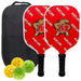 Maryland Terrapins Carbon Fiber Pickleball Paddle Set