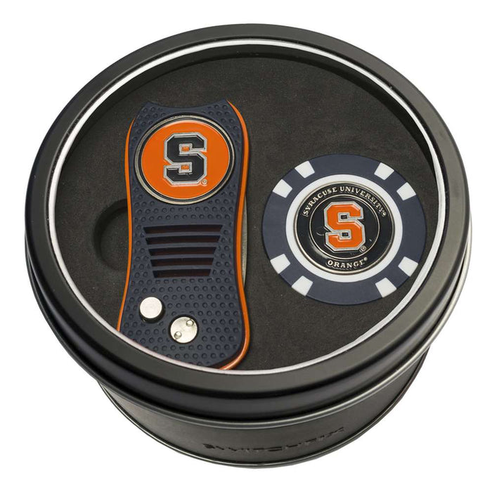 Syracuse Uninversity Orange Golf Tin Set - Switchblade, Golf Chip