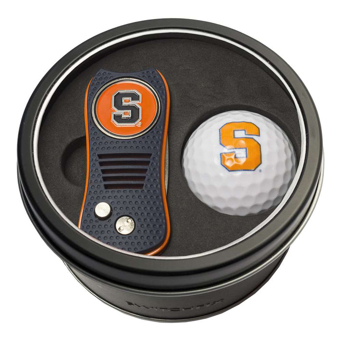 Syracuse Uninversity Orange Golf Tin Set - Switchblade, Golf Ball