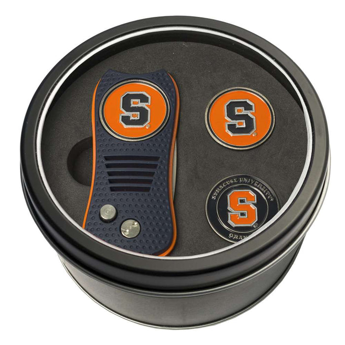 Syracuse Uninversity Orange Golf Tin Set - Switchblade, 2 Markers 26159
