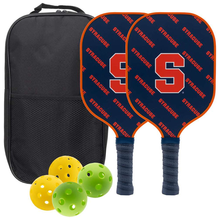 Syracuse Orange Carbon Fiber Pickleball Paddle Set