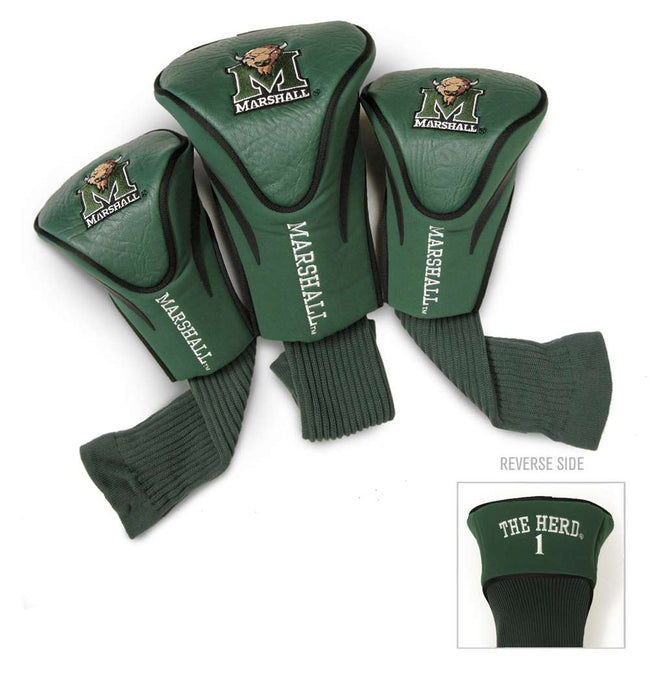 Marshall  Thundering Herd  Golf Club Headcover - Set of 3 (Driver,Fairway,Hybrid)