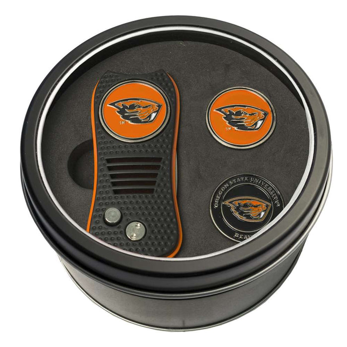 Oregon State University Beavers Golf Tin Set - Switchblade, 2 Markers 27459