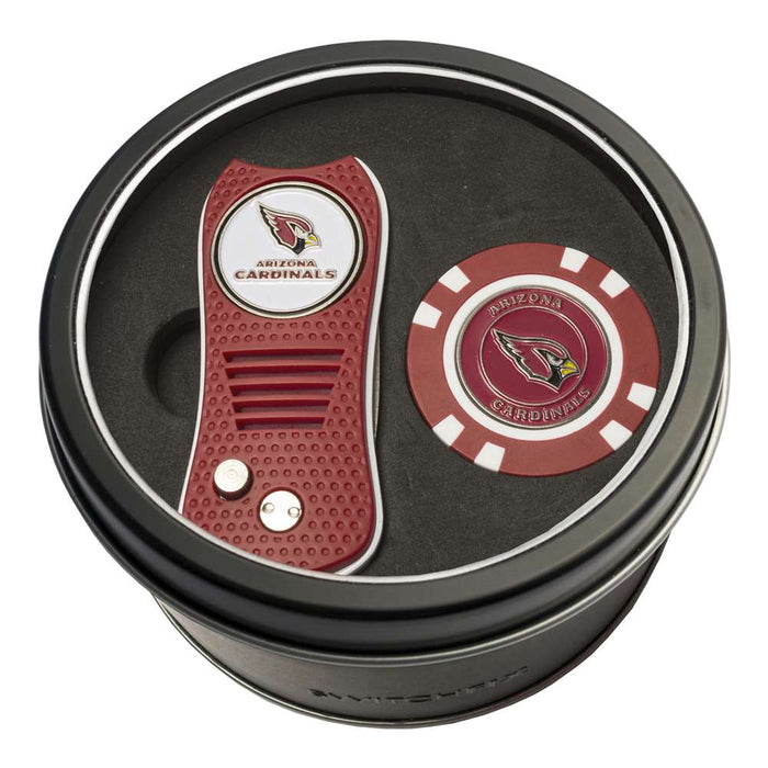 Arizona Cardinals Golf Tin Set - Switchblade, Golf Chip