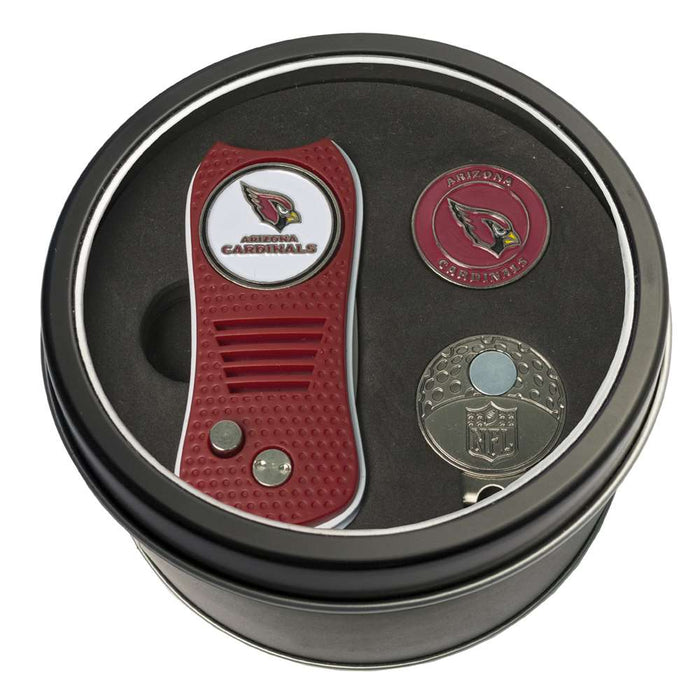 Arizona Cardinals Golf Tin Set - Switchblade, Cap Clip, Marker 30057