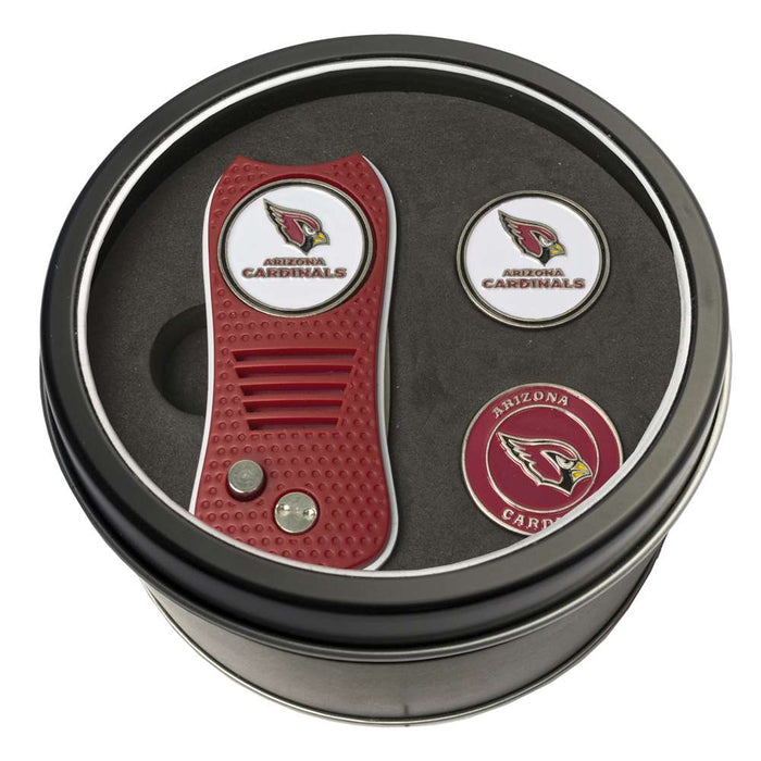 Arizona Cardinals Golf Tin Set - Switchblade, 2 Markers 30059