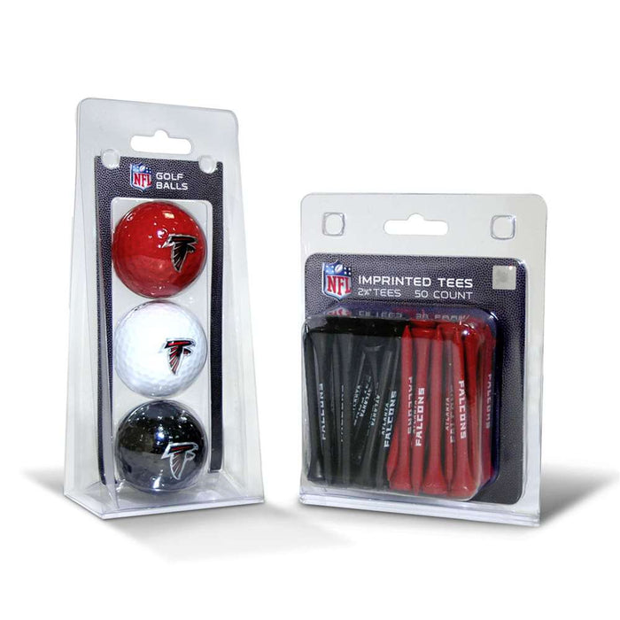 Atlanta Falcons 3 Ball Pack and 50 Tee Pack