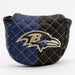 Baltimore Ravens Quited Blade Putter Cover (SPLIT)