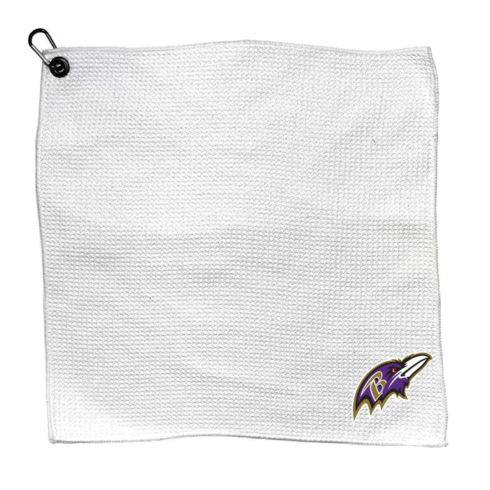 Baltimore Ravens Microfiber Towel - 15" x 15" (White)