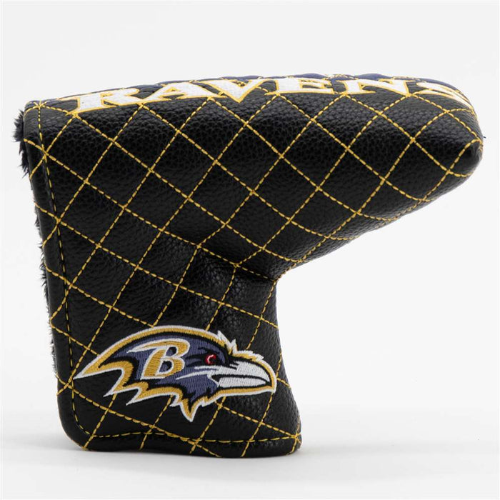Baltimore Ravens Quilted Mallet Putter Cover (SPLIT)