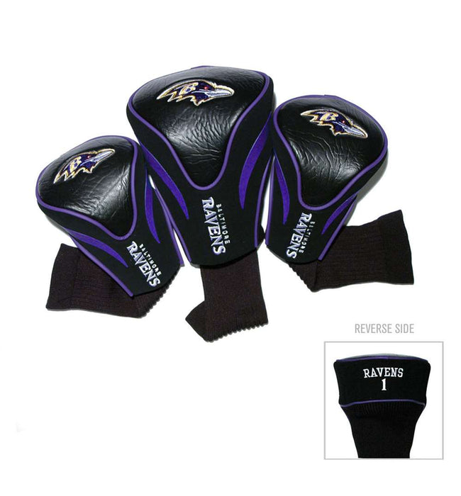 Baltimore Ravens  Golf Club Headcover - Set of 3 (Driver,Fairway,Hybrid)