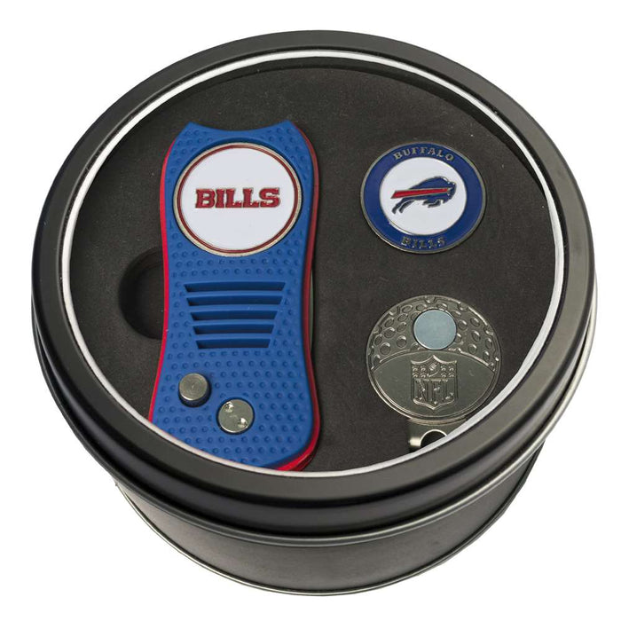Buffalo Bills Golf Tin Set - Switchblade, Cap Clip, Marker 30357