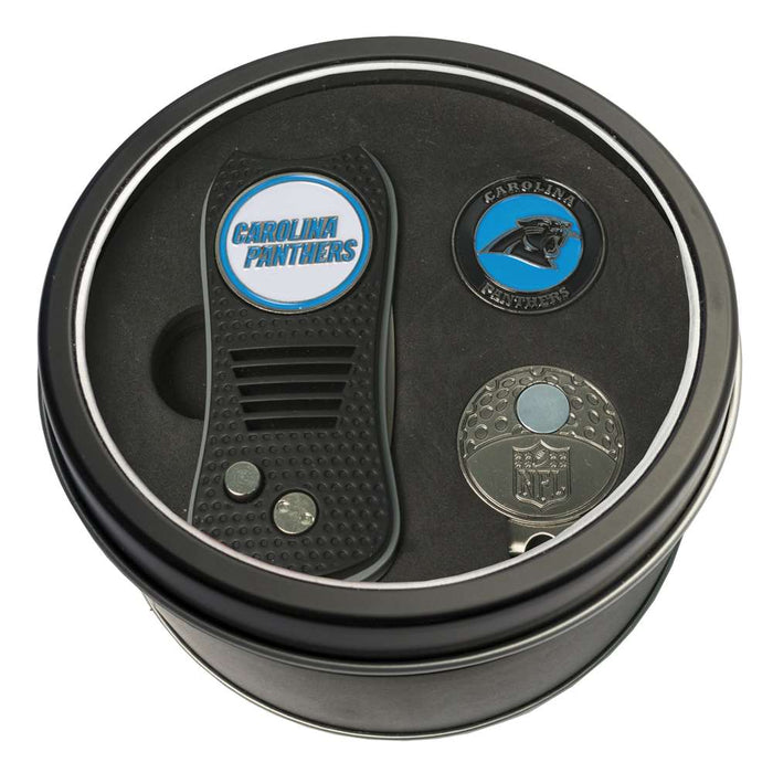 Carolina Panthers Golf Tin Set - Switchblade, Cap Clip, Marker 30457