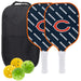 Chicago Bears Carbon Fiber Pickleball Paddle Set 637556200976