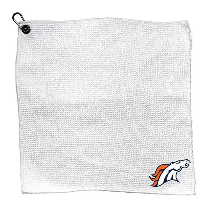 Denver Broncos Microfiber Towel - 15" x 15" (White)
