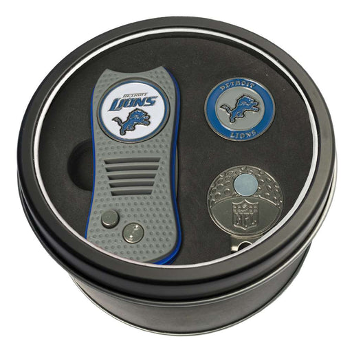 Detroit Lions Golf Tin Set - Switchblade, Cap Clip, Marker 30957
