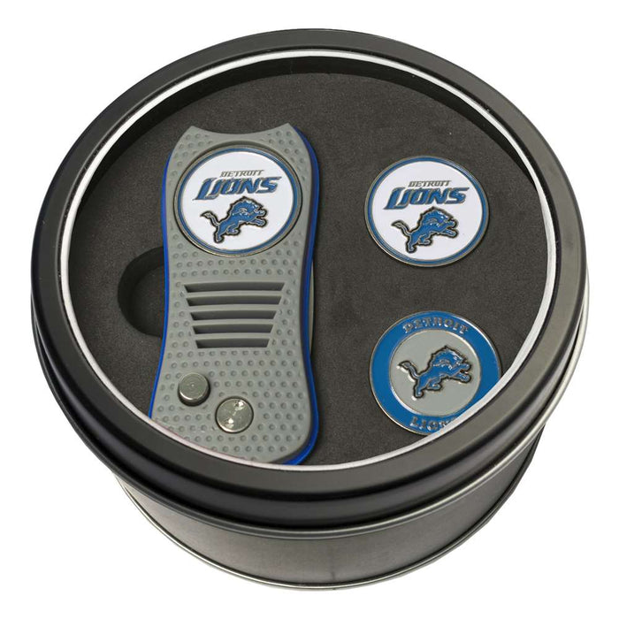 Detroit Lions Golf Tin Set - Switchblade, 2 Markers 30959