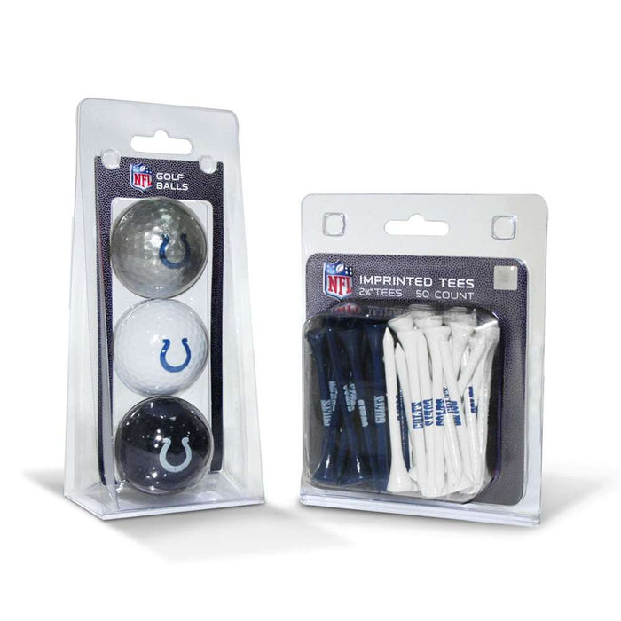 Indiana Hoosierspolis Colts 3 Ball Pack and 50 Tee Pack