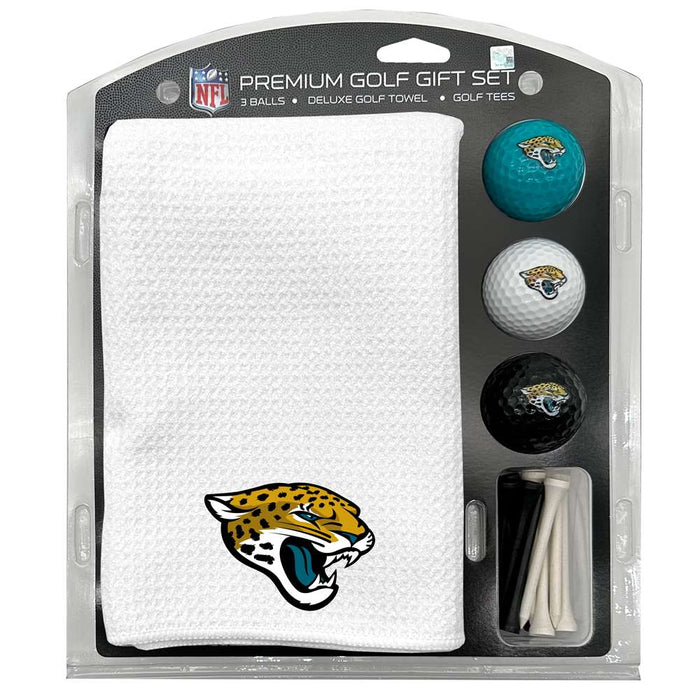 Jacksonville Jaguars 16" X 40" Microfiber Towel Golf Gift Set - White