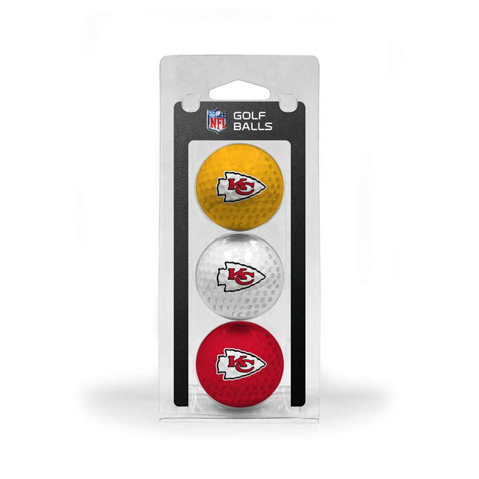 Kansas City Chiefs Golf 3 Ball Pack 31405