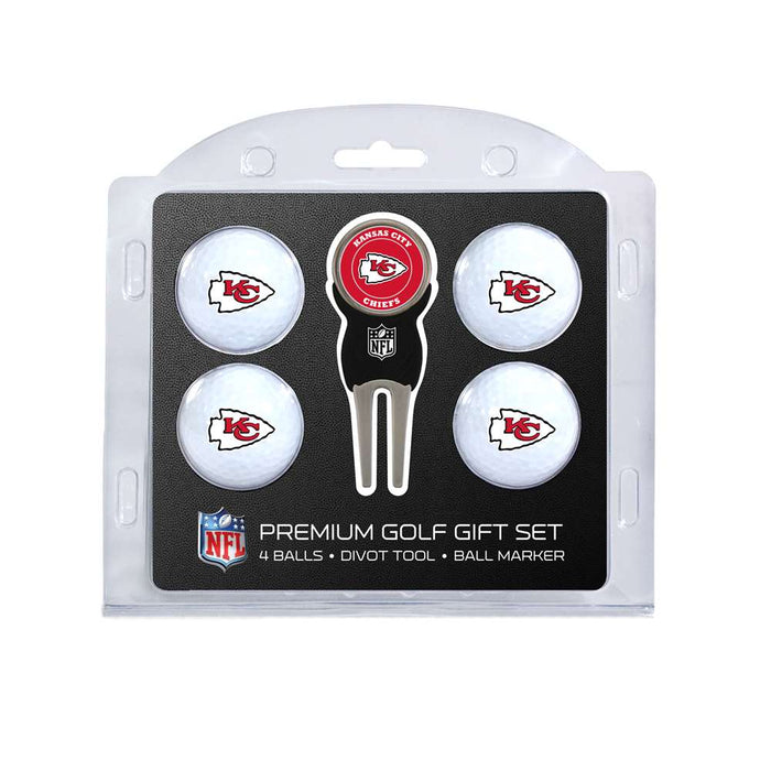 Kansas City Chiefs Golf 4 Ball Gift Set 31406