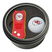 Kansas City Chiefs Golf Tin Set - Switchblade, Golf Ball