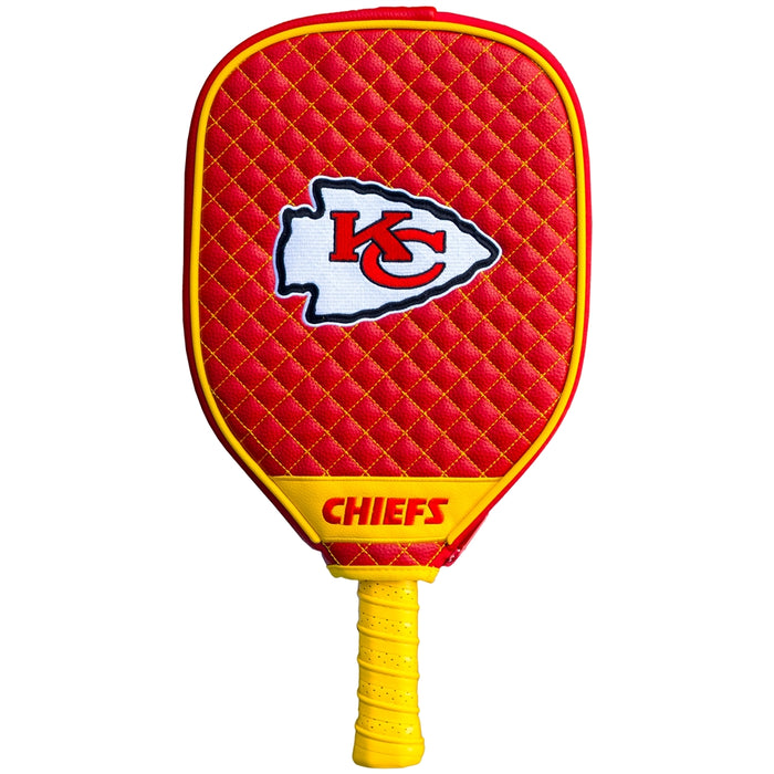 Kansas City Chiefs Quilted Pickleball Paddle Cover-(Paddle Not Included)
