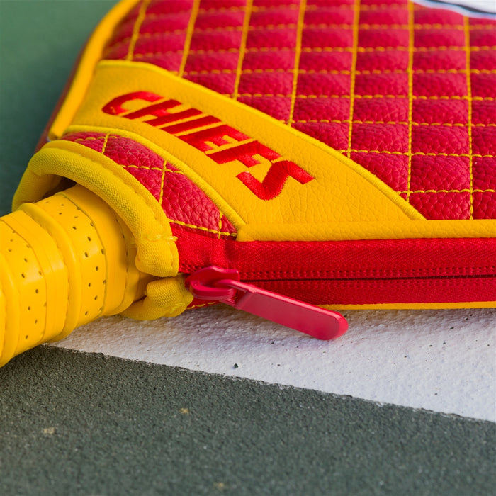 Kansas City Chiefs Quilted Pickleball Paddle Cover-(Paddle Not Included)