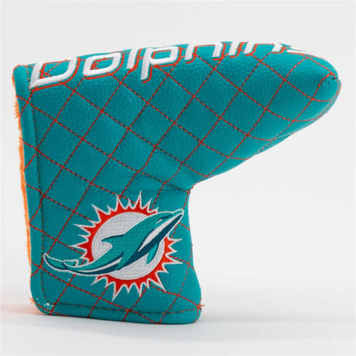 Miami Dolphins Quilted Mallet Putter Cover (SOLID)