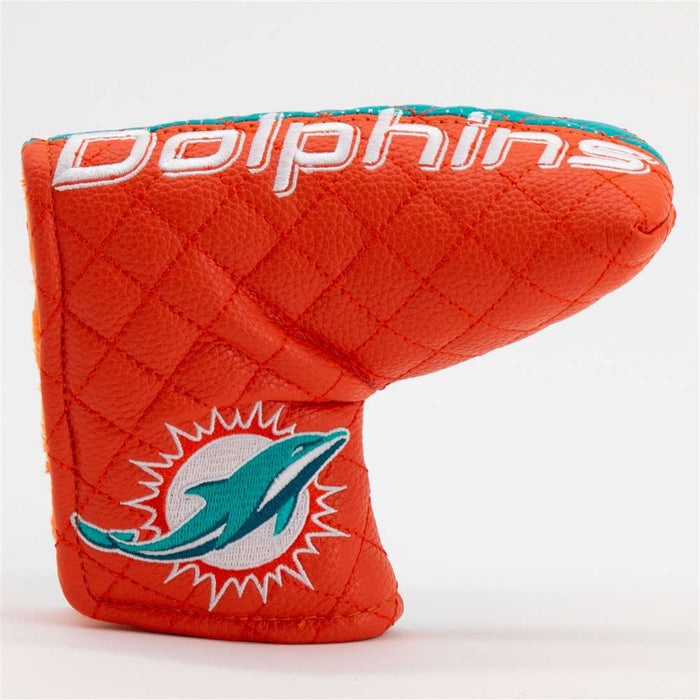 Miami Dolphins Quilted Mallet Putter Cover (SPLIT)