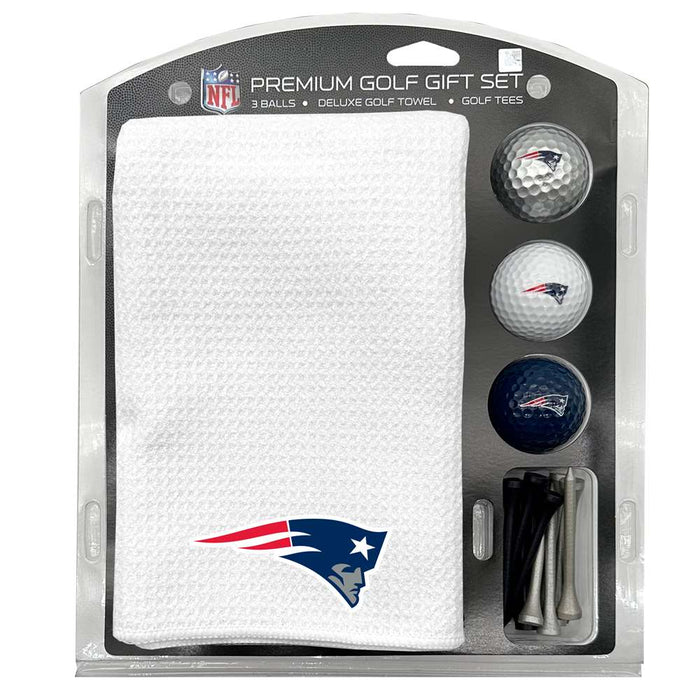 New England Patriots 16" X 40" Microfiber Towel Golf Gift Set - White