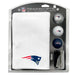 New England Patriots 16" X 40" Microfiber Towel Golf Gift Set - White