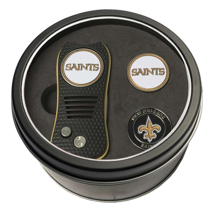 New Orleans Saints Golf Tin Set - Switchblade, 2 Markers 31859