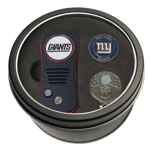 New York Giants Golf Tin Set - Switchblade, Cap Clip, Marker 31957