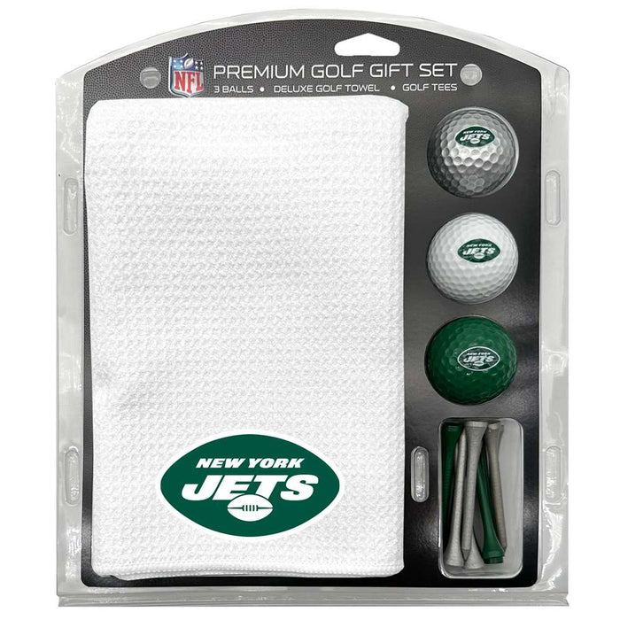 New York Jets 16" X 40" Microfiber Towel Golf Gift Set - White
