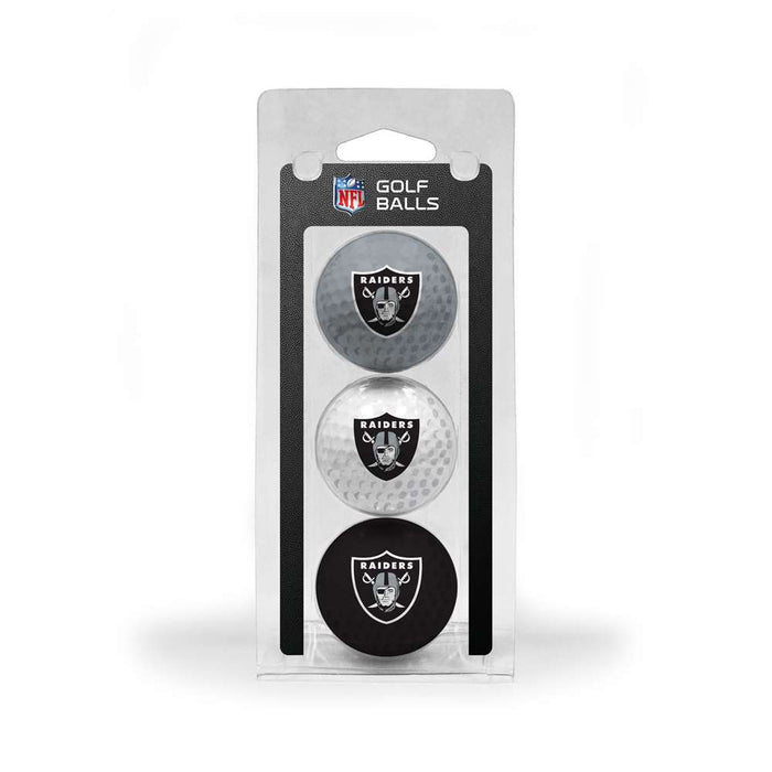 Oakland Raiders Golf 3 Ball Pack 32105
