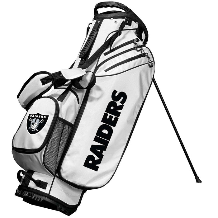 Las Vegas Raiders Birdie Stand Golf Bag - White
