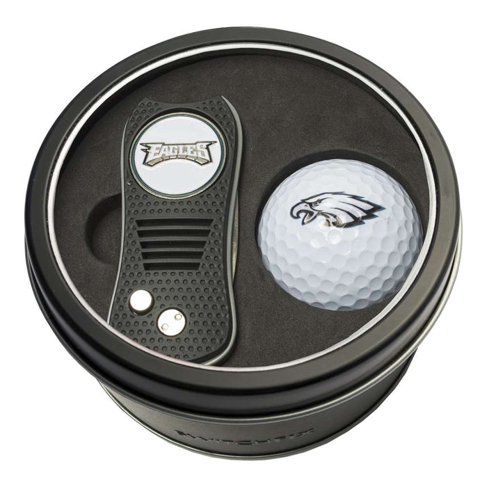 Philadelphia Eagles Golf Tin Set - Switchblade, Golf Ball