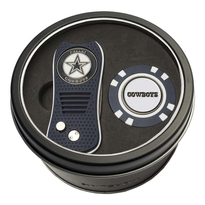 Dallas Cowboys Golf Tin Set - Switchblade, Golf Chip