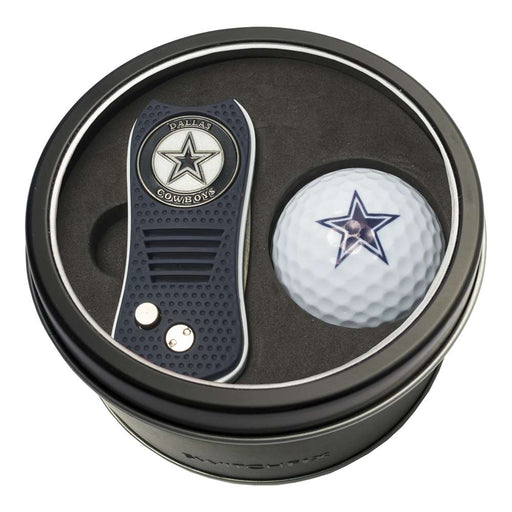 Dallas Cowboys Golf Tin Set - Switchblade, Golf Ball