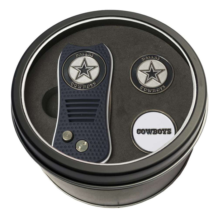 Dallas Cowboys Golf Tin Set - Switchblade, 2 Markers 32359