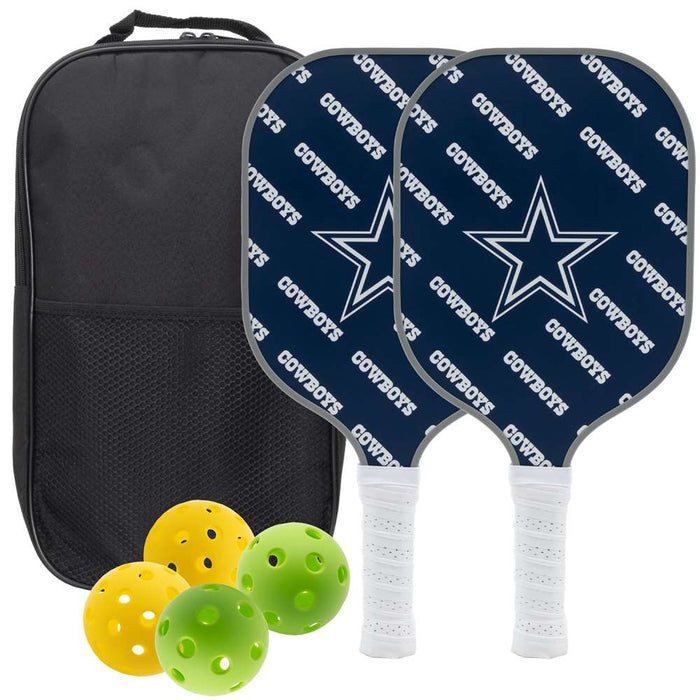 Dallas Cowboys Carbon Fiber Pickleball Paddle Set 637556200976