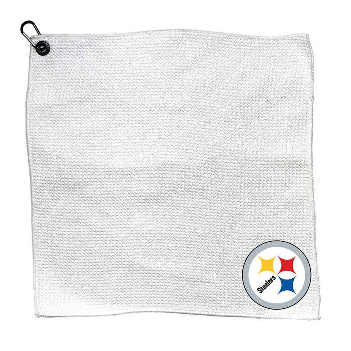 Pittsburgh Steelers Microfiber Towel - 15" x 15" (White)