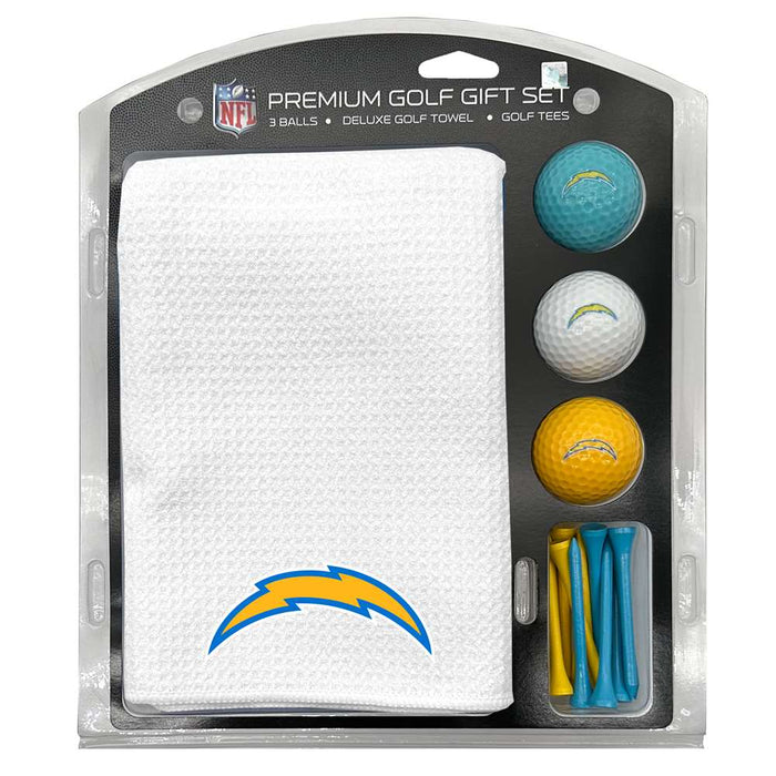 Los Angeles Chargers 16" X 40" Microfiber Towel Golf Gift Set - White