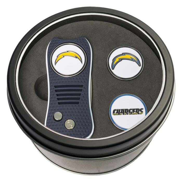 Los Angeles Chargers Golf Tin Set - Switchblade, 2 Markers 32659