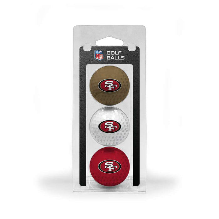 San Francisco 49ers Golf 3 Ball Pack 32705