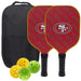 San Francisco 49ers Carbon Fiber Pickleball Paddle Set 637556200976