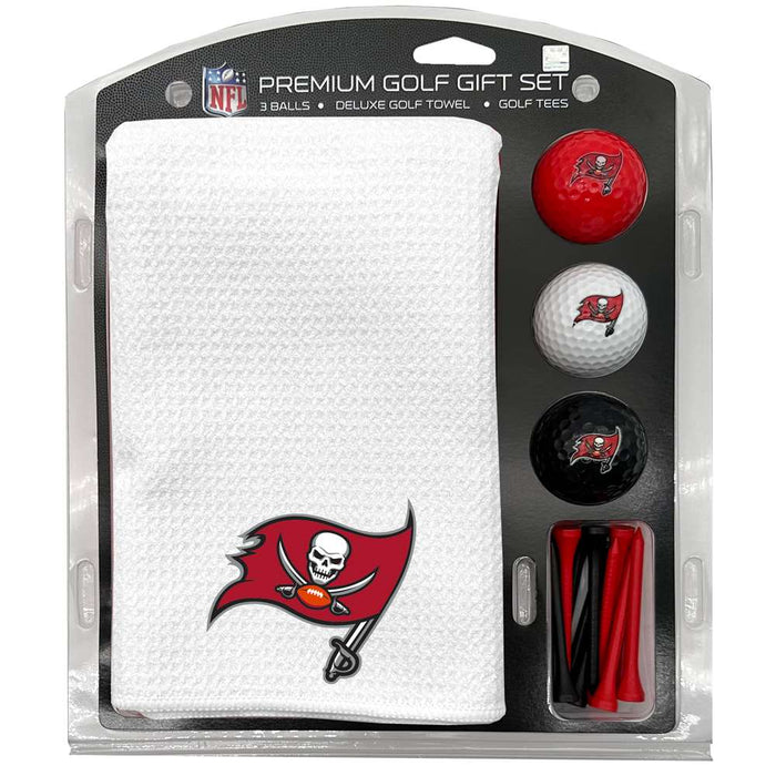 Tampa Bay Buccaneers 16" X 40" Microfiber Towel Golf Gift Set - White