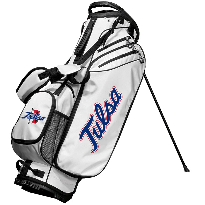 Tulsa Golden Hurricane Birdie Stand Golf Bag Dark Red