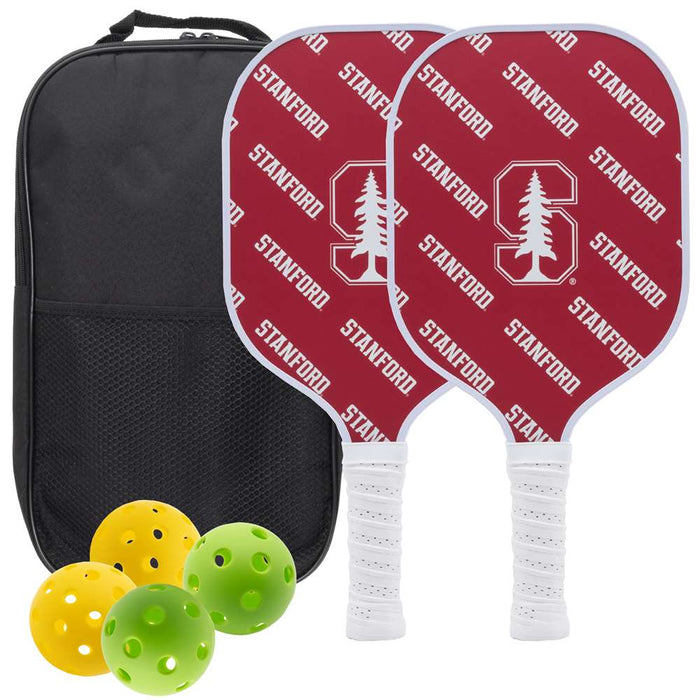 Stanford Cardinal Carbon Fiber Pickleball Paddle Set 637556200976